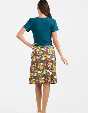 Comfortabele A-lijn rok met stretch. van Lalamour