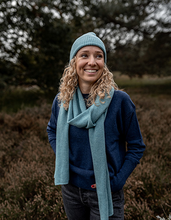 Trui Claudia Merino Wol Crew Midnight Blue