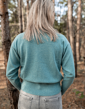 Trui Claudia Merino Wol Pacific Blue