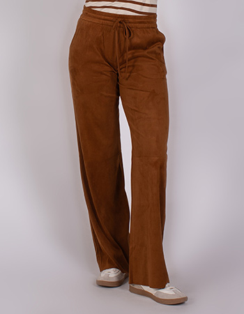 Pantalon Vegan Suede Pori Bronze