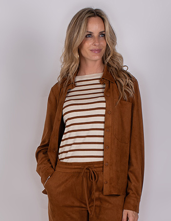 Blouse Vegan Suede Madurai Bronze