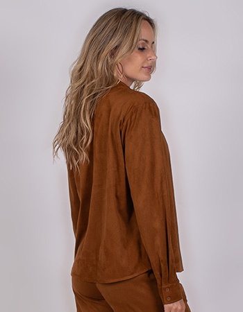 Blouse Vegan Suede Madurai Bronze