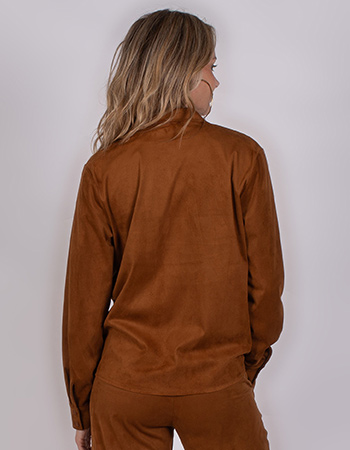 Blouse Vegan Suede Madurai Bronze