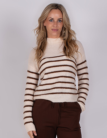 Trui Tolouse Stripe Bronze Pale