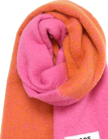 Shawl Gerecyled Dope Mind Pink Oranje detail