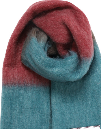 Shawl Gerecycled Find Balance Sea Blue detail