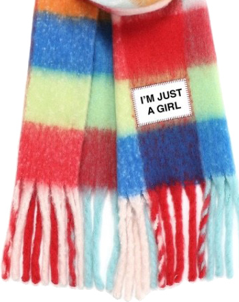 Shawl Gerecycled Just A Girl Multi detail