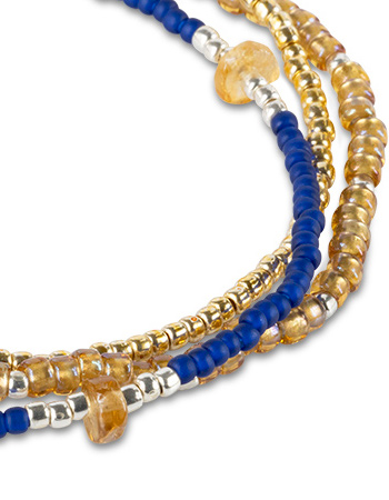 Armband Balanced Citrine Lapis Lazuli detail