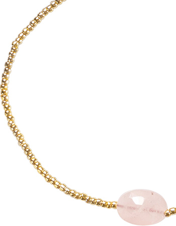 Armband Secret Roze Quartz detail