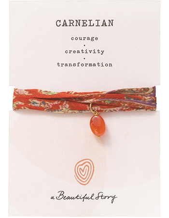 Armband Sari Wrap Bracelet Carnelian