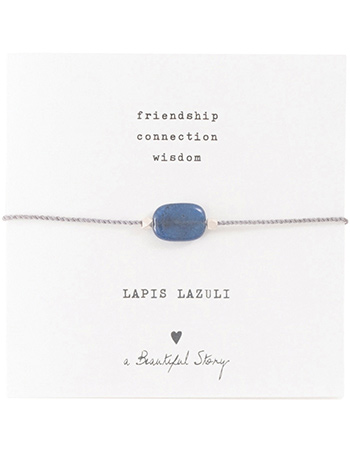 Armband Gemstone Card Lapis Lazuli Silver