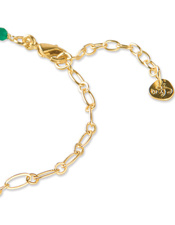 Vergulde Armband Flowing Aventurine detail