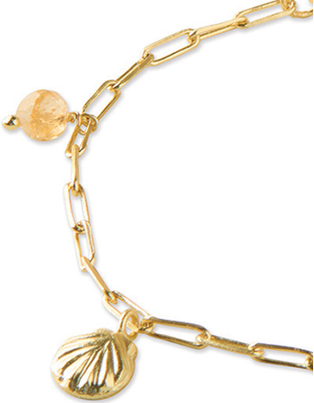 Vergulde Armband Imaginary Citrine detail