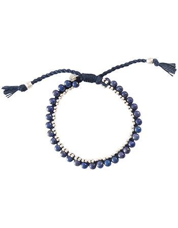 Armband Jetty Lapis Lazuli Silver