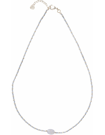 Ketting Confident Blue Lace Agate Silver
