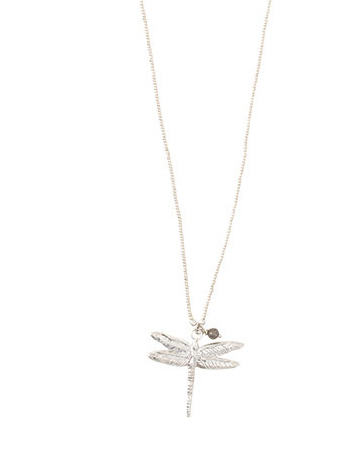 Ketting Paradise Labradorite Dragonfly Silver detail