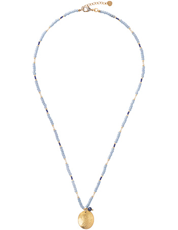 Ketting Prayer Lapis Lazuli Gold