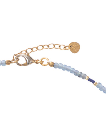 Ketting Prayer Lapis Lazuli Gold detail