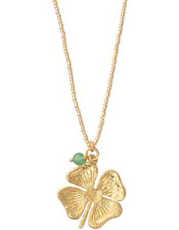 Ketting Paradise Aventurine Gold detail