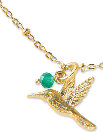 Ketting Convinced Aventurine Verguld Goud detail