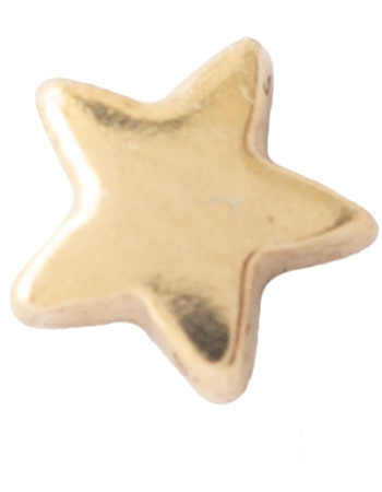 Oorbel Star Sterling Silver Gold&#8209;Plated
