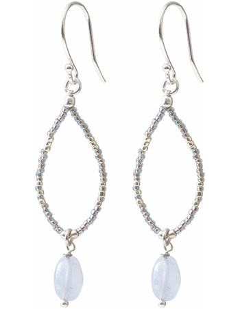 Oorbellen Enjoy Blue Lace Agate Silver