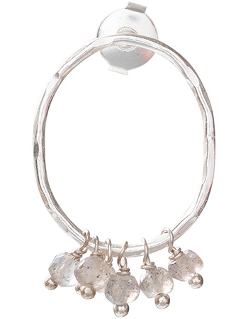 Oorbellen Serenity Labradorite Silver detail
