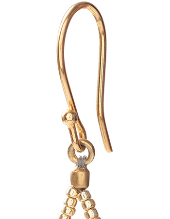 Oorbellen Becoming Lapis Lazuli Gold detail