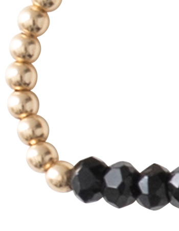 Ring Sparkle Black Onyx Gold detail