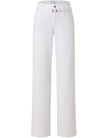 Jeans Pantalon Liz City Met Riem White