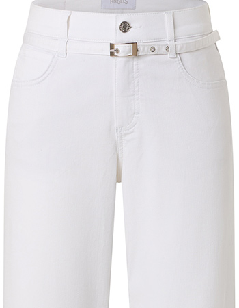 Jeans Pantalon Liz City Met Riem White detail