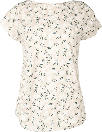 T&#8209;shirt Leaves Green On Beige