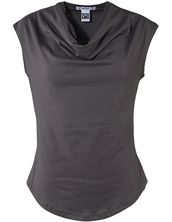 Shirt Anu Watervalhals Grijs