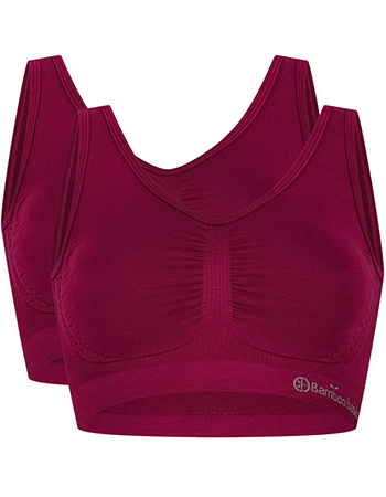 BH Nova 2&#8209;Pack Seamless Bamboe Burgundy