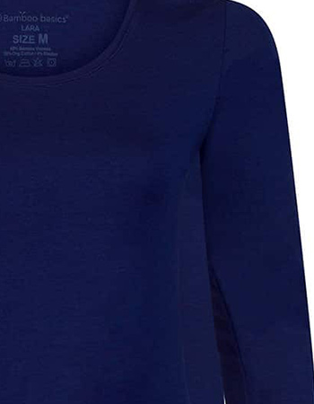 Longsleeve Lara Bamboe 2 Pack Navy detail