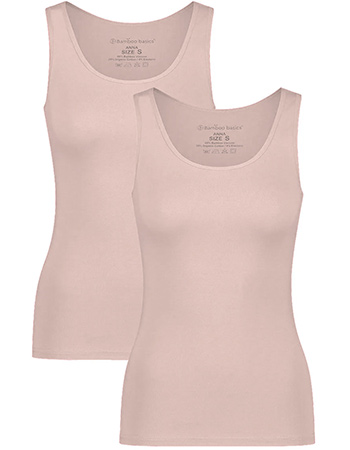 Singlet Anna 2&#8209;Pack Rose