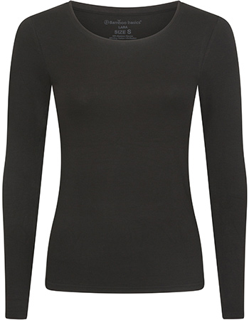 Longsleeve Lara Bamboe 2 Pack Zwart detail