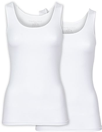 Singlet Anna 2&#8209;Pack White