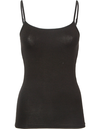 Spaghetti Tops Vera 2&#8209;Pack Zwart detail