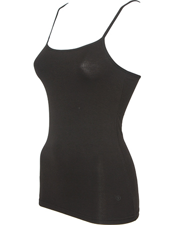 Spaghetti Tops Vera 2&#8209;Pack Zwart detail