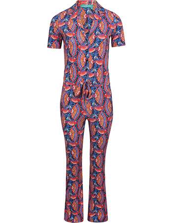 Jumpsuit Jumpy Waterfall Tropisch Fish Indigo