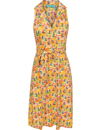 Jurk Polo Tulsa Stripe Yellow