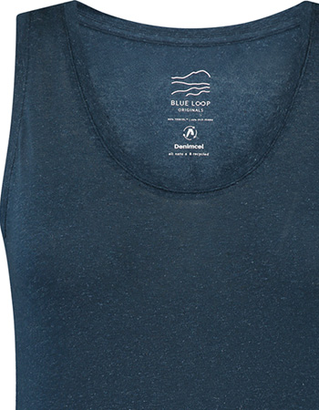 Tanktop Denimcel Blue detail
