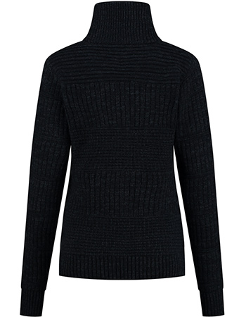 Visserstrui Harlingen Full Zipp  Donkerblauw detail