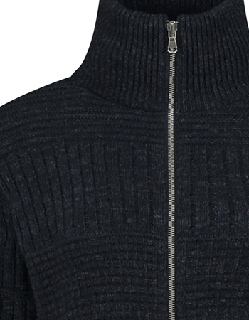 Visserstrui Harlingen Full Zipp  Donkerblauw detail