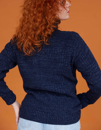 Visserstrui Harlingen Full Zipp  Donkerblauw