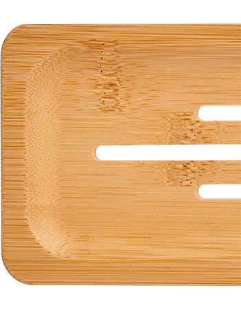 Zeepplank Rechthoek Bamboe detail