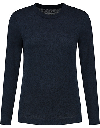 Longsleeve Woolcel Lines Navy