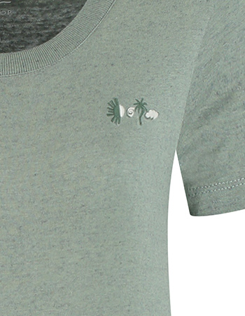 T&#8209;shirt Denimcel Summer Magic Agave Green detail