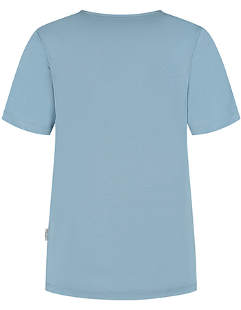 T‑shirt V‑Neck Loose Refibra Blue Shadow detail